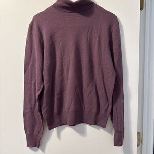 Ralph Lauren Mauve Wool-Cashmere Sweater turtleneck